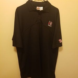 NWT NASCAR Winner's Circle Dale Earnhardt Black Athletic Polo Shirt Mens L